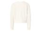 Cremefarbenes Langarm-Sweatshirt, Rückansicht