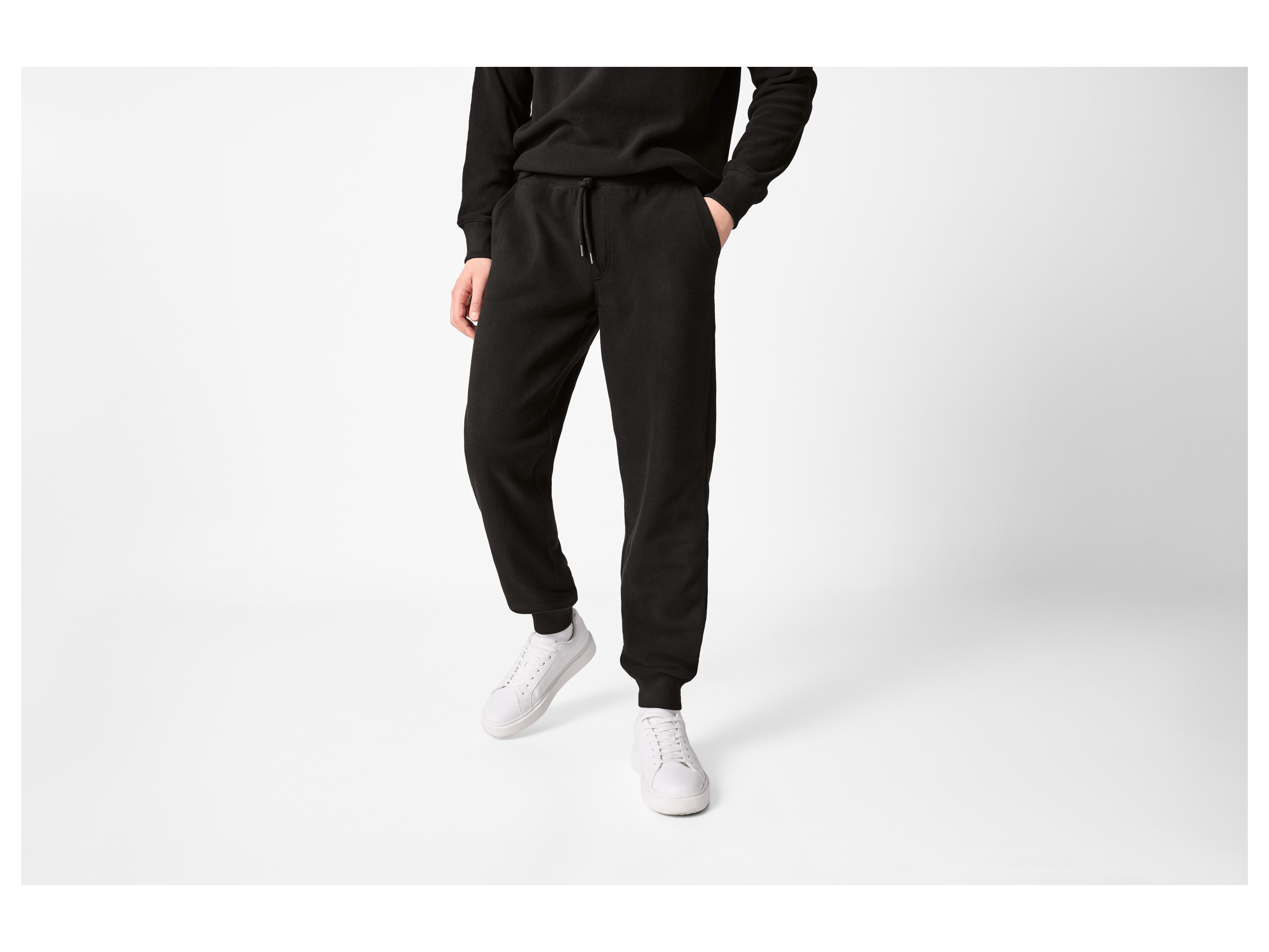 ESMARA MEN Herren Fleecehose (Schwarz, XL (56/58)) – Bild 2 von 3