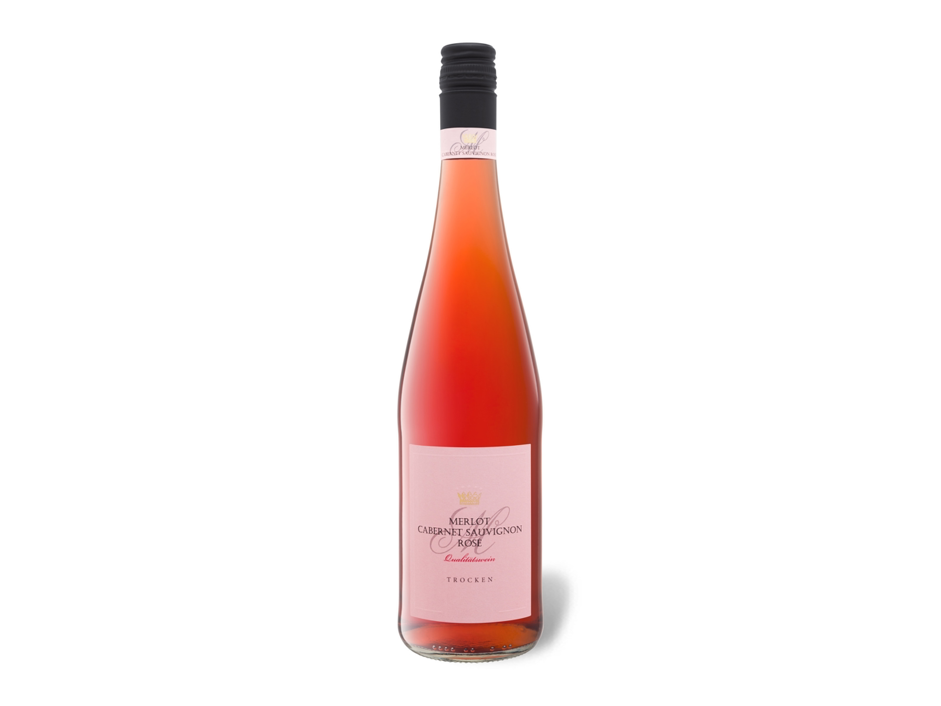 Lidl Wein-Angebot - Merlot/Cabernet Sauvignon Rosé QbA trocken, Roséwein 2025
