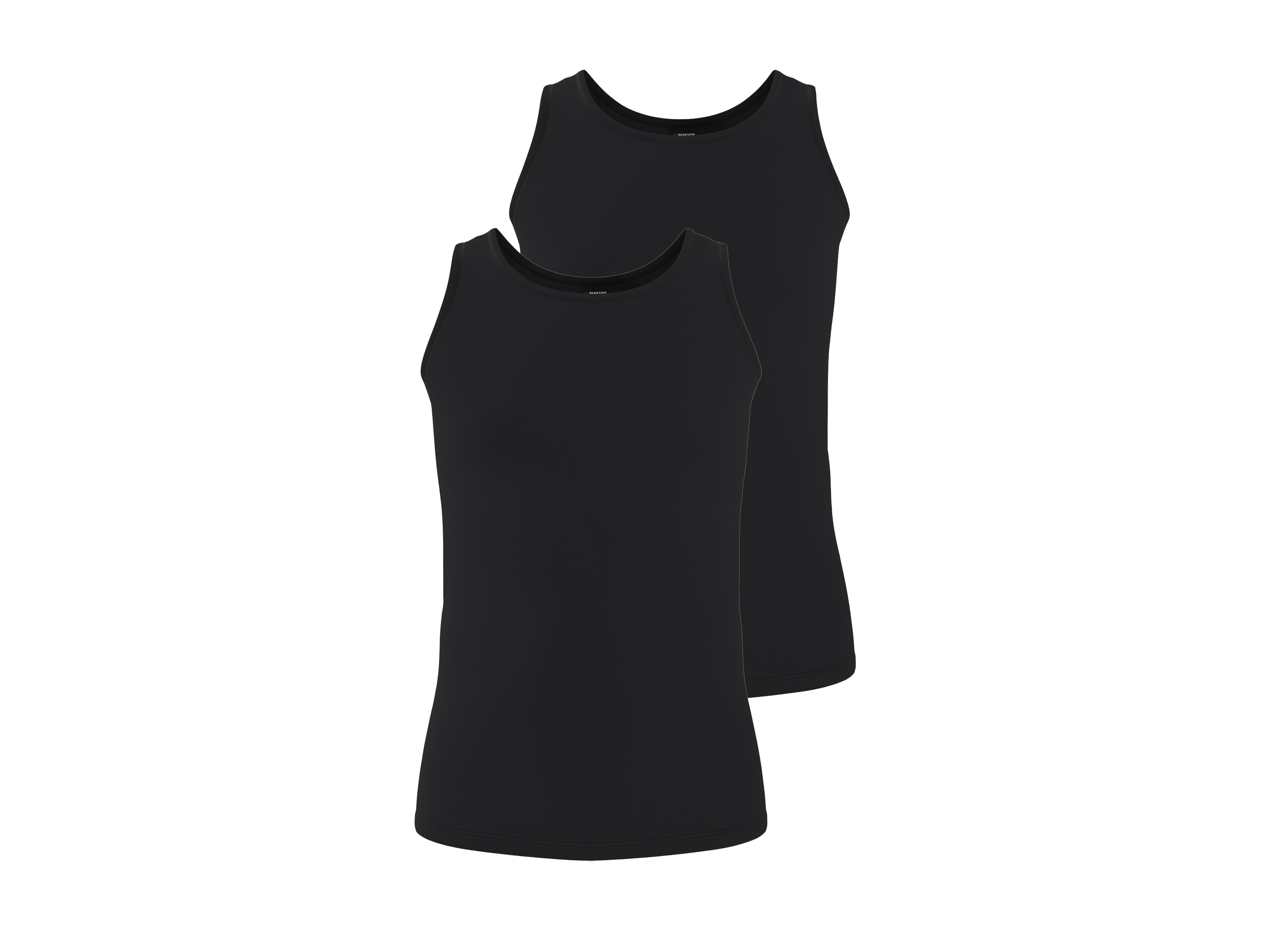 PARKSIDE® Herren Achselhemd, 2 Stück (Schwarz, 6/L)