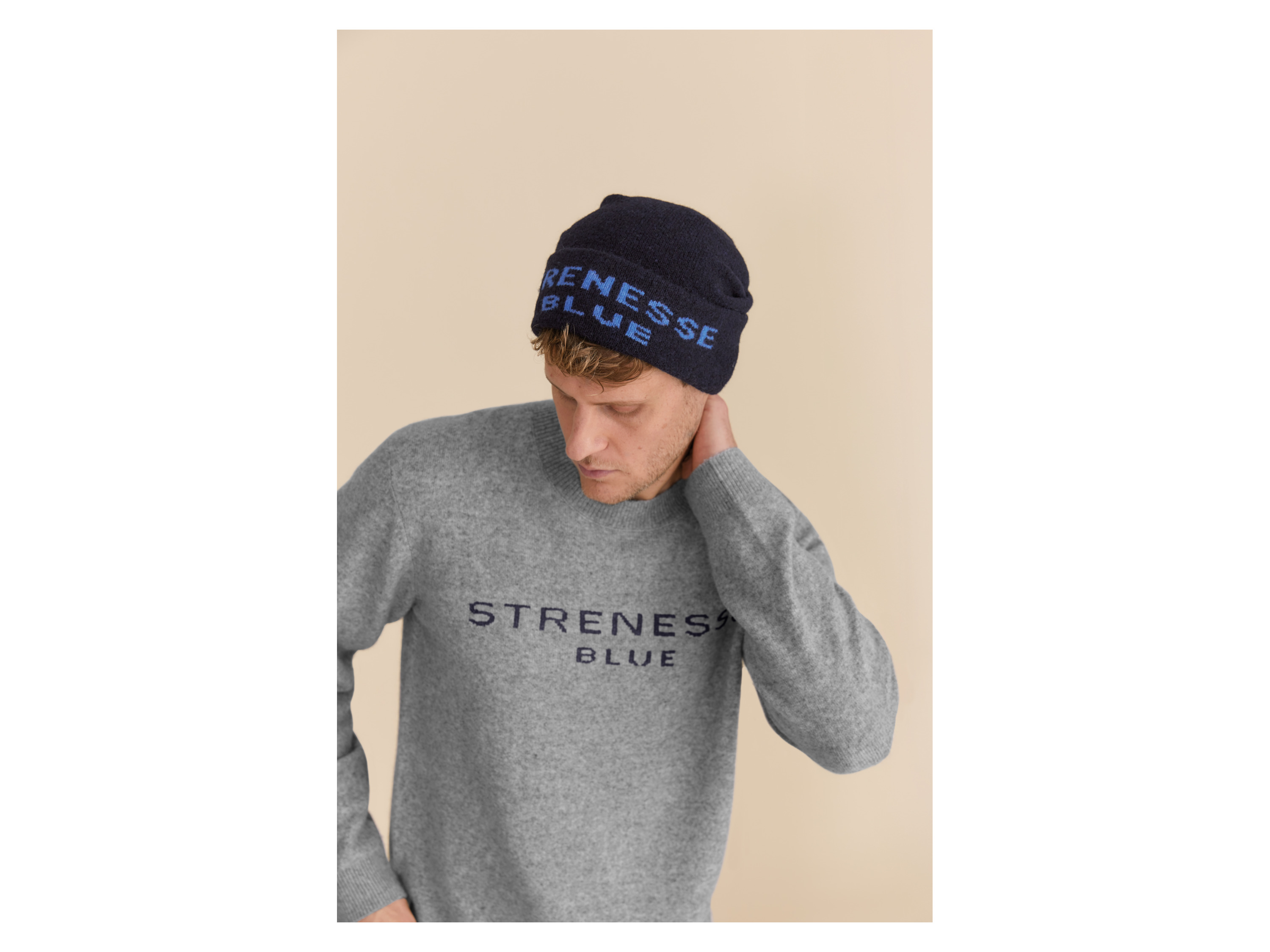 Thumbnail - Strenesse Blue Damen/Herren Strickmütze (navy/blau)