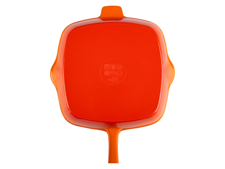 Gusseisen-Grillpfanne, mit beidseitigem Ausgießer L 27,5 cm x B 24,5 cm