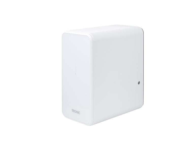 Weißes TRONIC Gerät, minimalistisches Design.