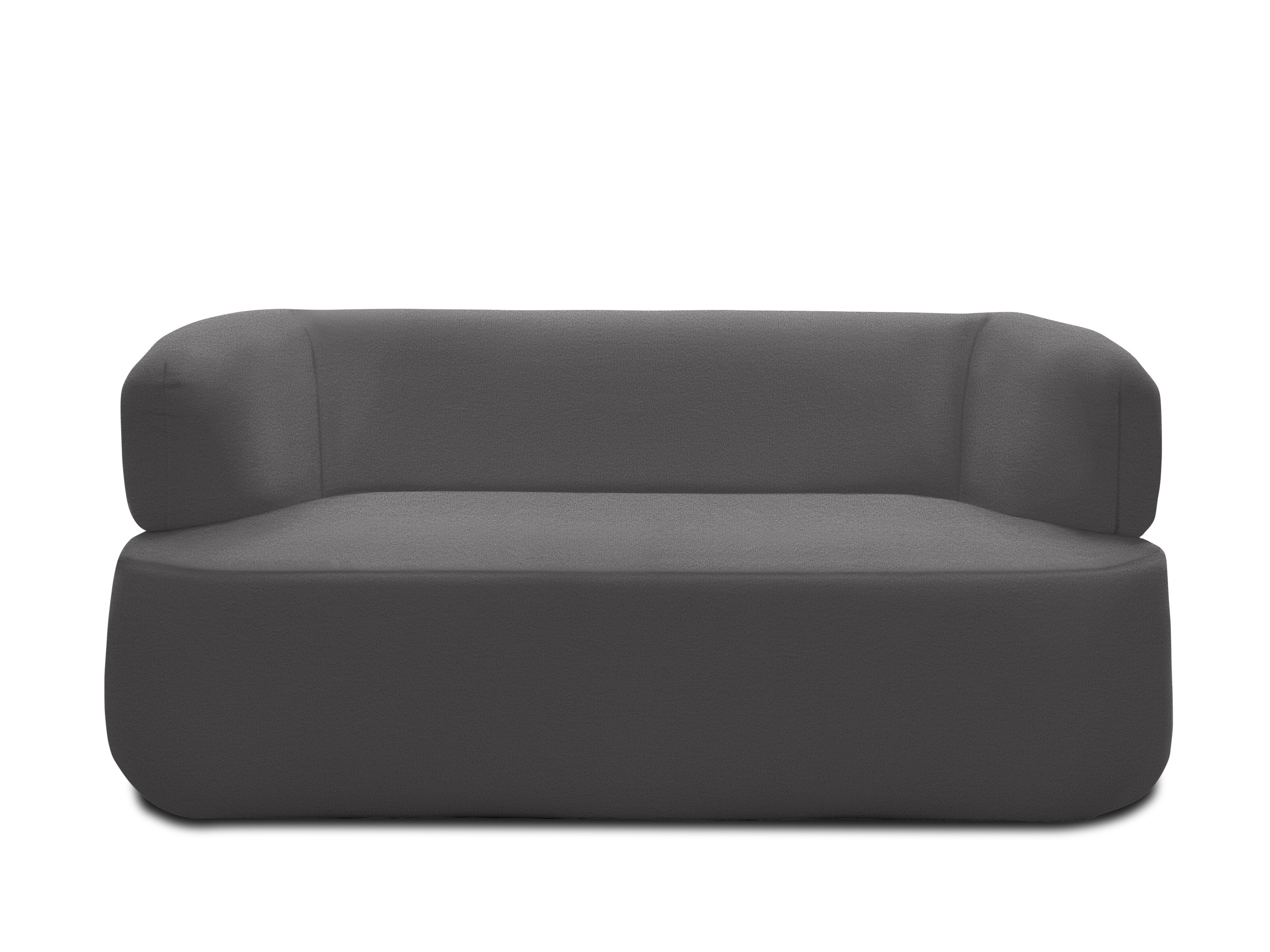 Thumbnail - Domo 2-Sitzer Sofa / Sessel »Calais«, im modernen Design (2 Sitzer, 160 x 86 cm, Dunkelgrau)