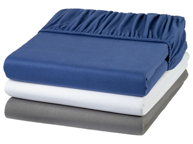 LIVARNO home Jersey Spannbettlaken, 180-200 x 200 cm