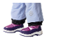 Kinder-Winterhose und Stiefel mit Schneeflocken-Print