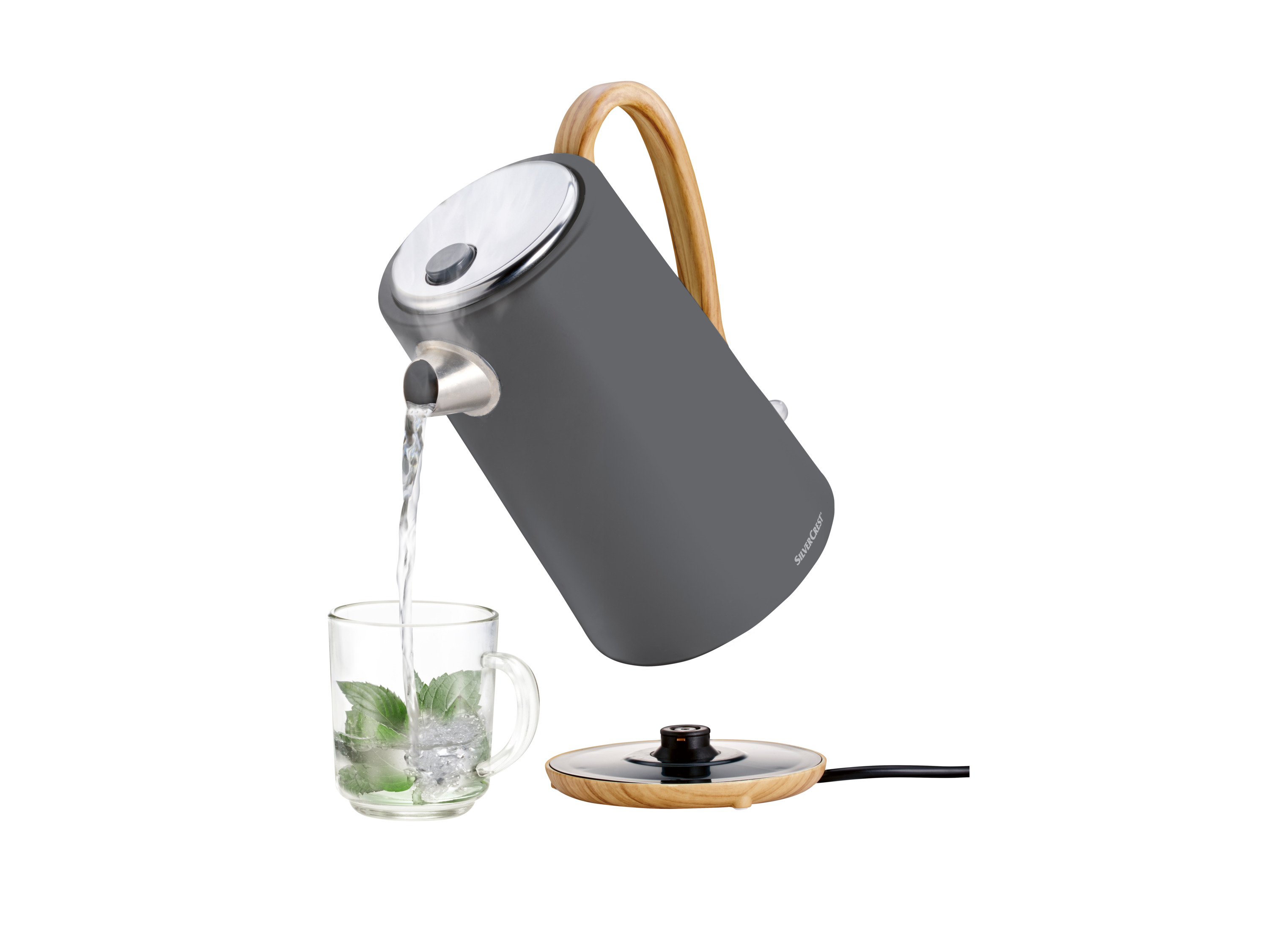 Thumbnail - SILVERCREST® KITCHEN TOOLS Wasserkocher Holzdesign EDS SWKH 3000 B2/SOWKH 3000 B2/SWKH 2400 B2 (Grau)