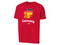 Rotes T-Shirt mit 'Germany' und deutschem Flaggen-Design.