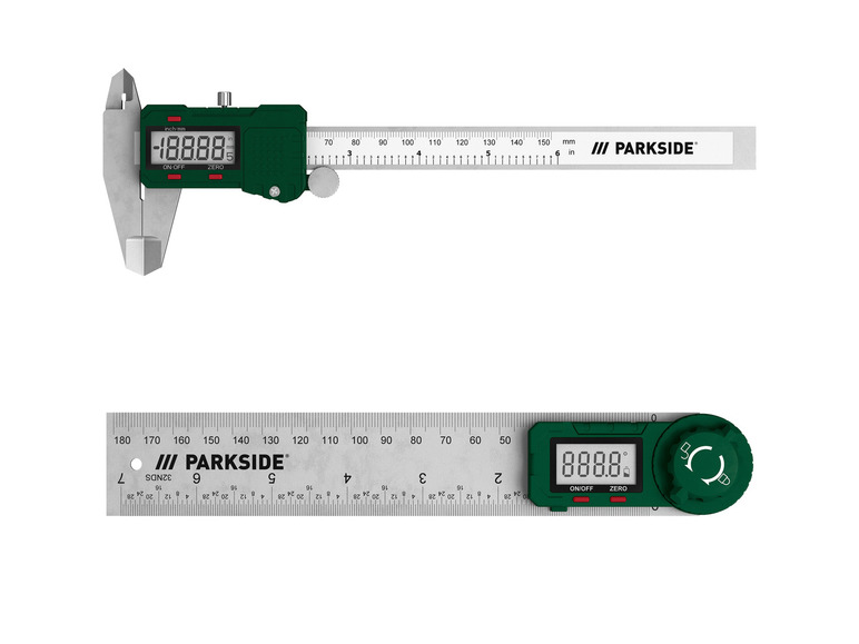 Gehe zu Vollbildansicht: PARKSIDE® Digitaler Messschieber / Digitaler Winkelmesser, mit Quick-Start-Funktion - Bild 1