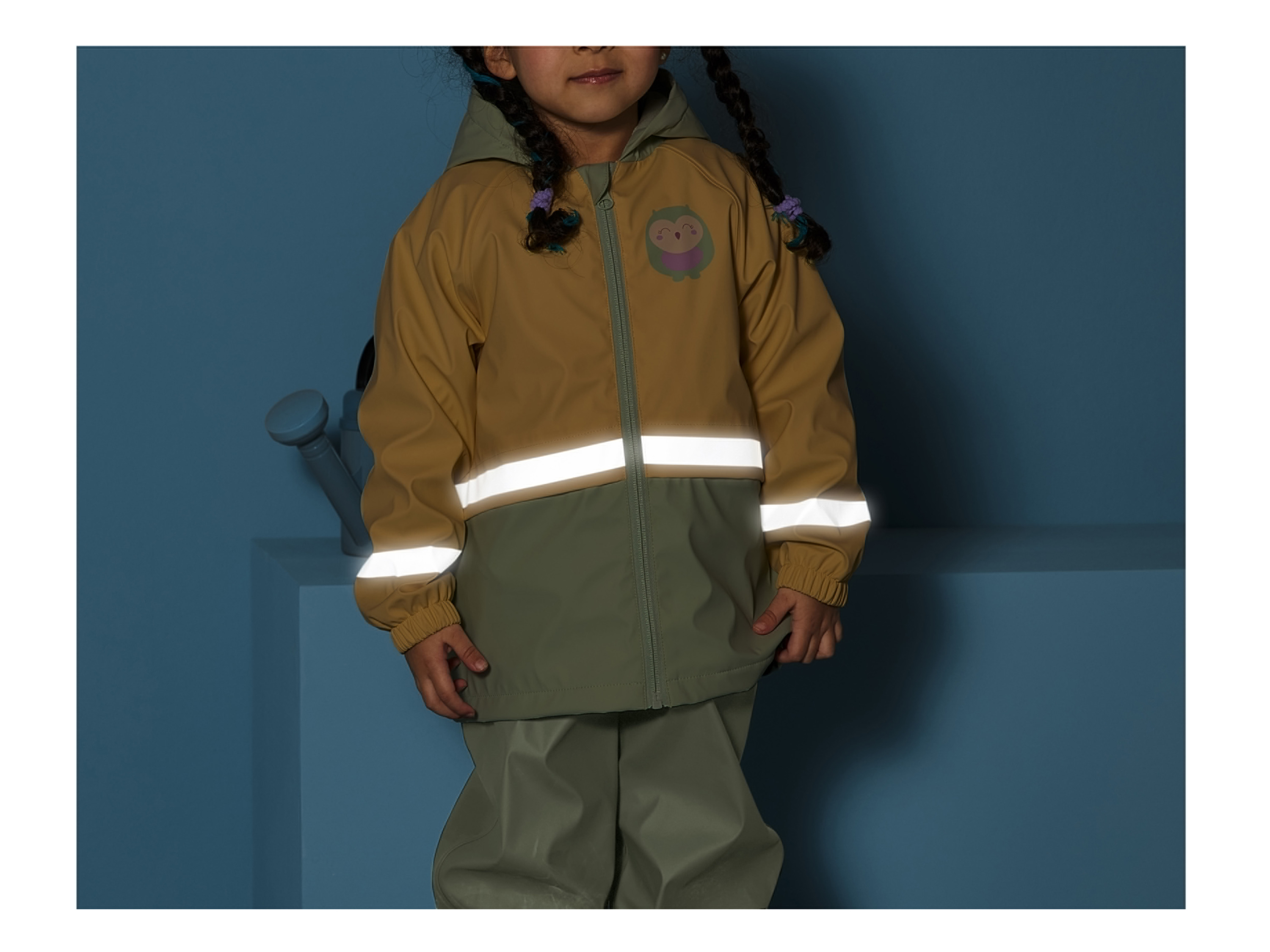 Thumbnail - lupilu® Baby / Kleinkinder Matsch- und Buddeljacke  (86/92, gelb/mint)