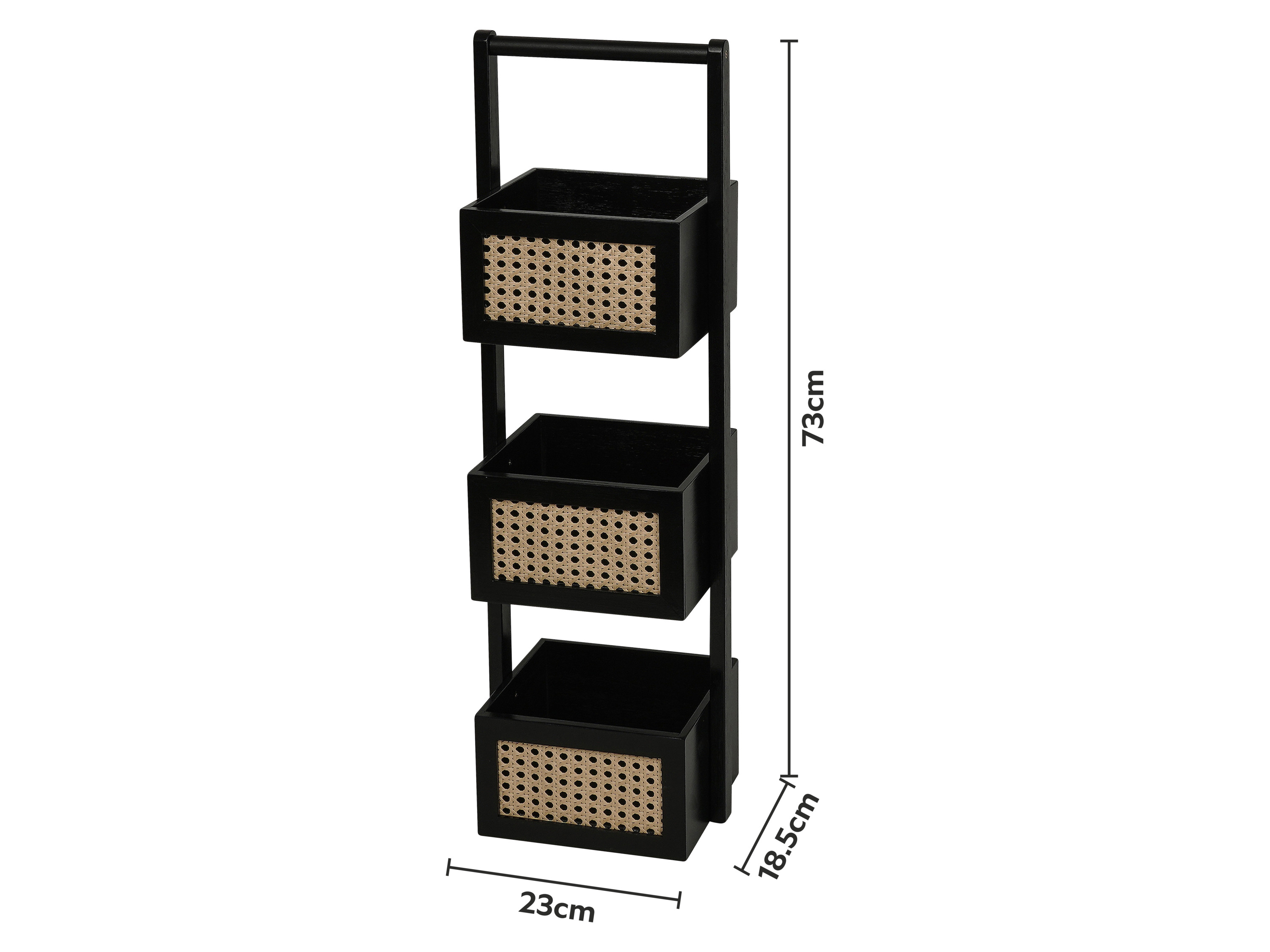 LIVARNO® Bambus-Badregal (Schwarz) – Bild 3 von 3