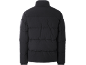 Schwarze gesteppte Herrenjacke, Rückansicht