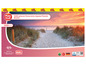 Ein 3000-teiliges Playtive Panorama-Puzzle mit Sonnenuntergang am Strand