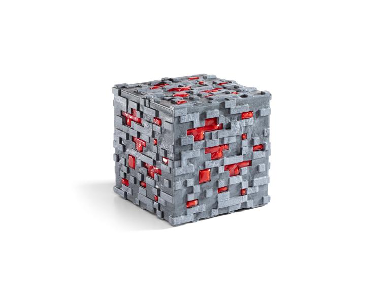 Leuchtender Minecraft Redstone-Erzblock von The Noble Collection