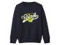 Dunkelblaues Sweatshirt mit weihnachtlichem Grinch-Aufdruck