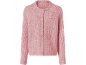 Rosa Strickjacke mit Knöpfen