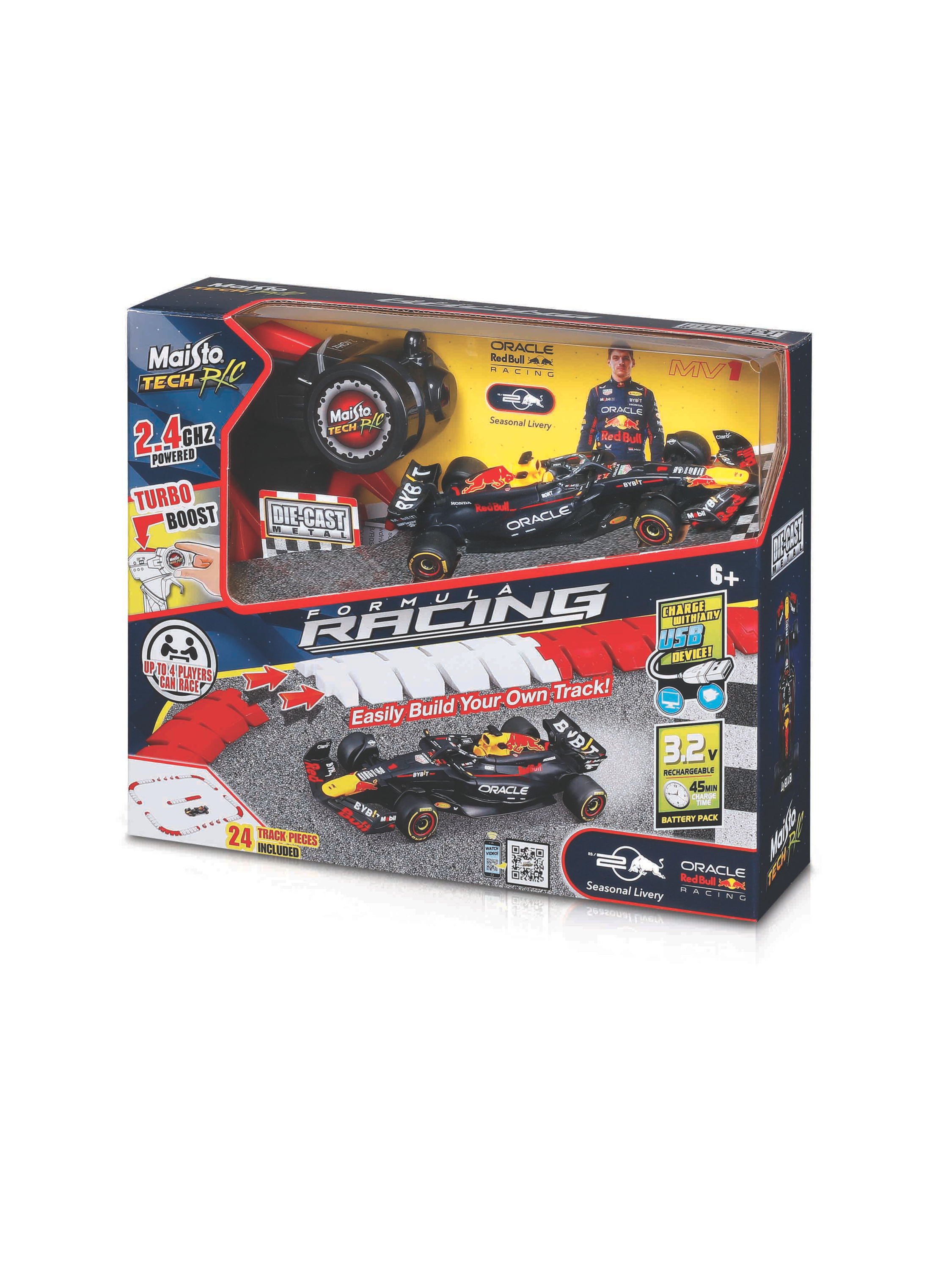 MAISTO TECH RC Formula Racing mit Rennstrecke, 1:41 (Red Bull Racing #1 Verstappen)""