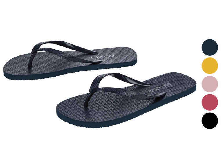 Zwei Paar blaue Flip-Flops der Marke Ipanema.