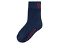 Blaue Socken von s.Oliver mit rotem Logo.
