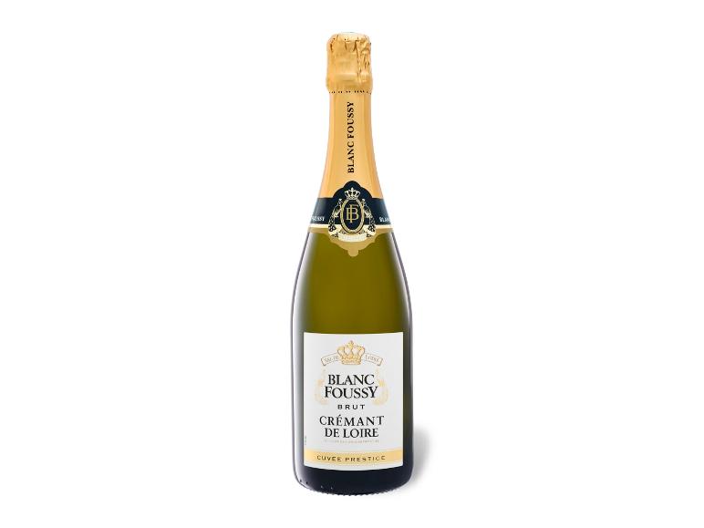 Flasche Sekt, Blanc Foussy Brut Crémant de Loire Cuvée Prestige