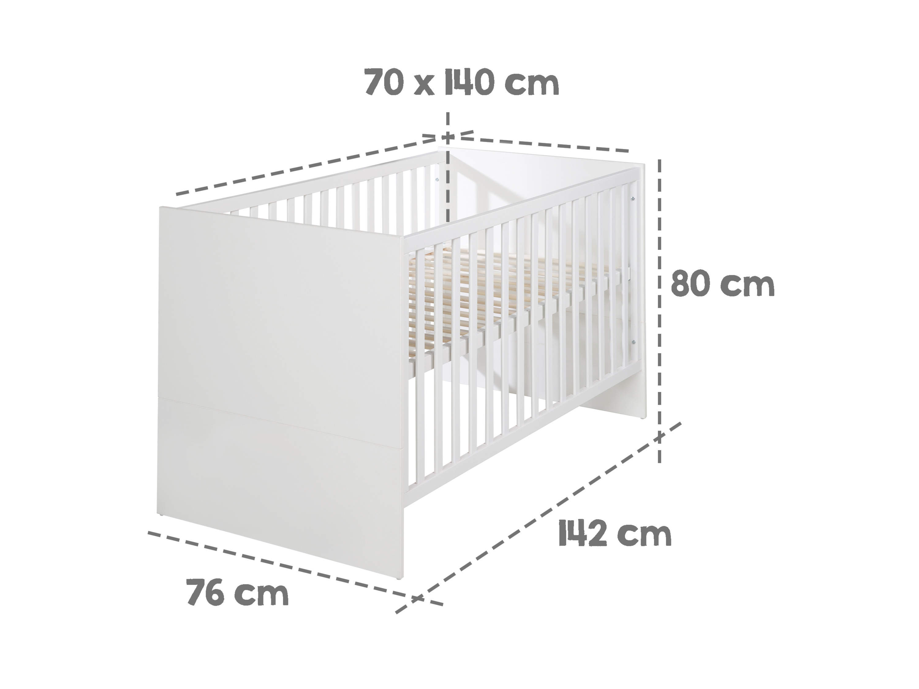 Roba Kombi-Kinderbett 70x140 cm Lilo – Bild 4 von 4