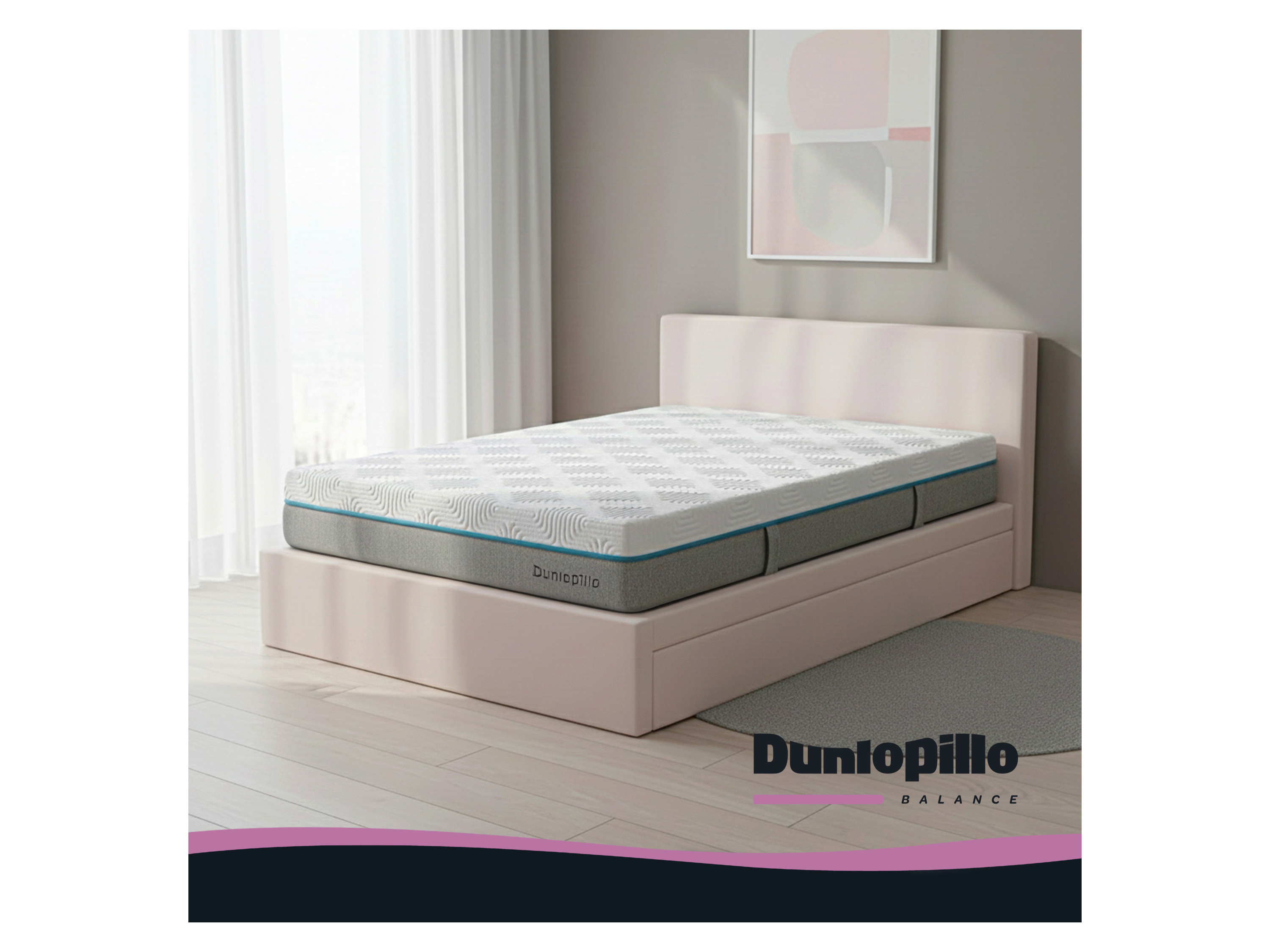 DUNLOPILLO BALANCE T 1.000 (H2, 140 x 200 x 23 cm) – Bild 2 von 4