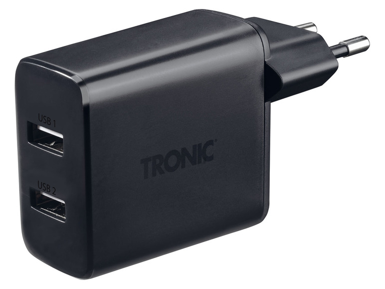 Gehe zu Vollbildansicht: TRONIC Wandladegerät mit 2 USB-A-Ausgängen - Bild 3