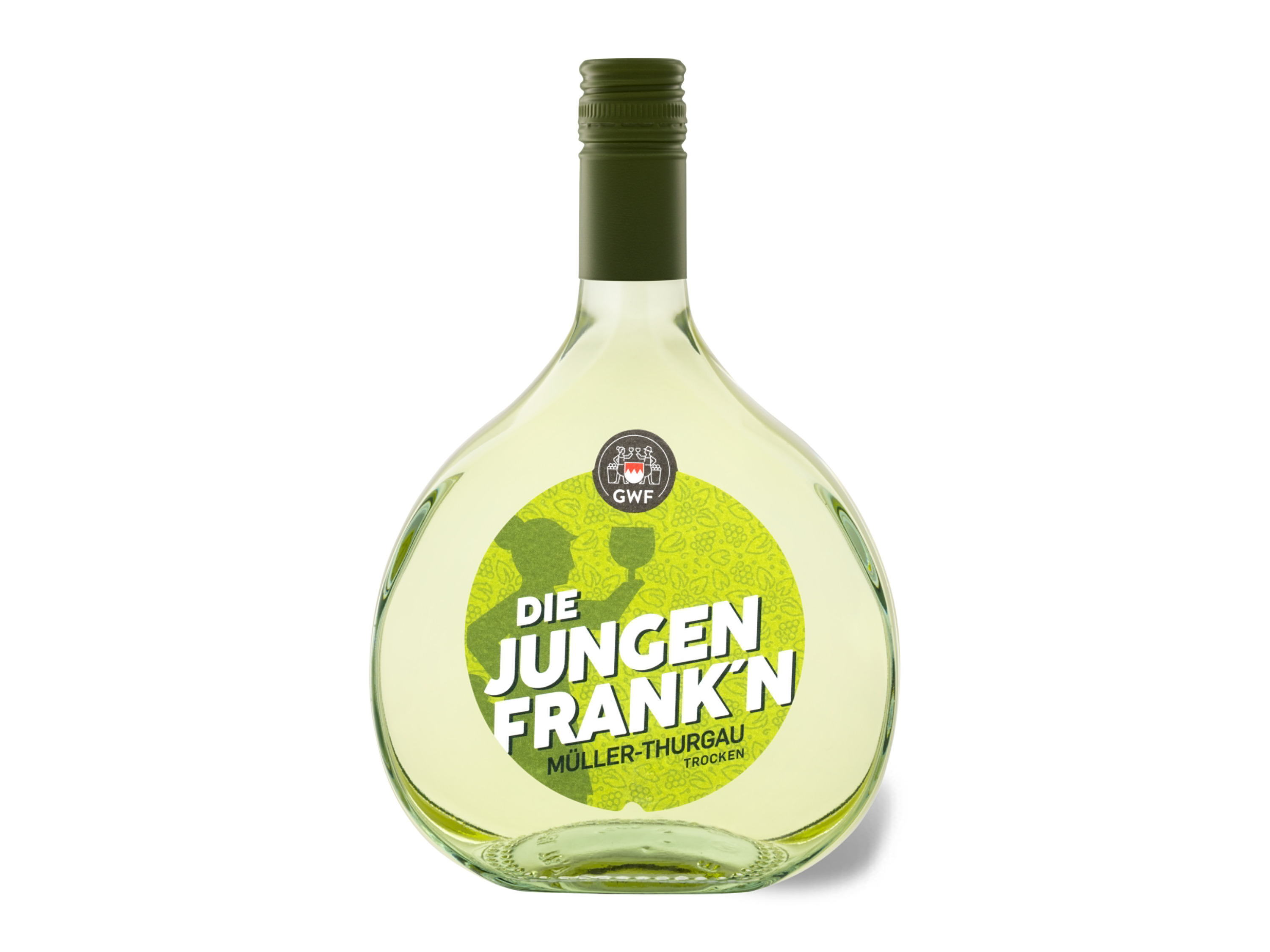 Lidl Wein-Angebot - Die jungen Frank%27n Müller-Thurgau QbA trocken, Weißwein 2025