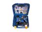 LIVARNO® PB131 Druckluftnagler im blauen Koffer mit Zubehör.