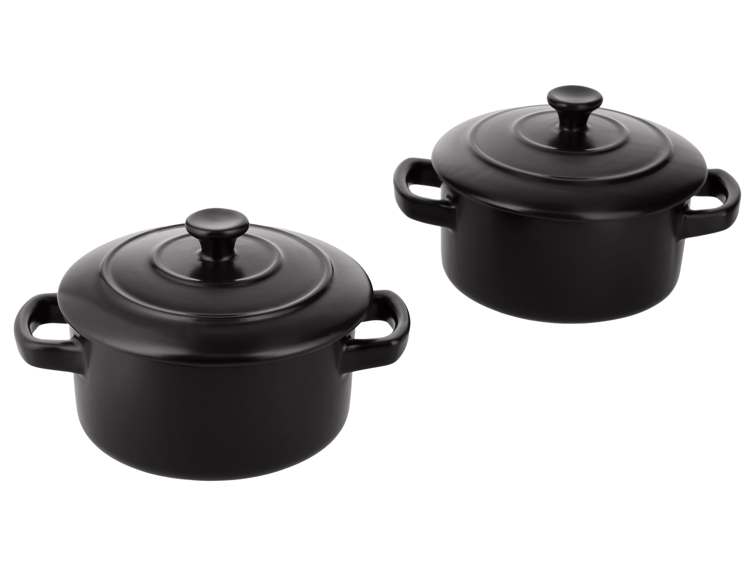 SILVERCREST® Mini-Kochtöpfe, 4-teilig (Schwarz)""