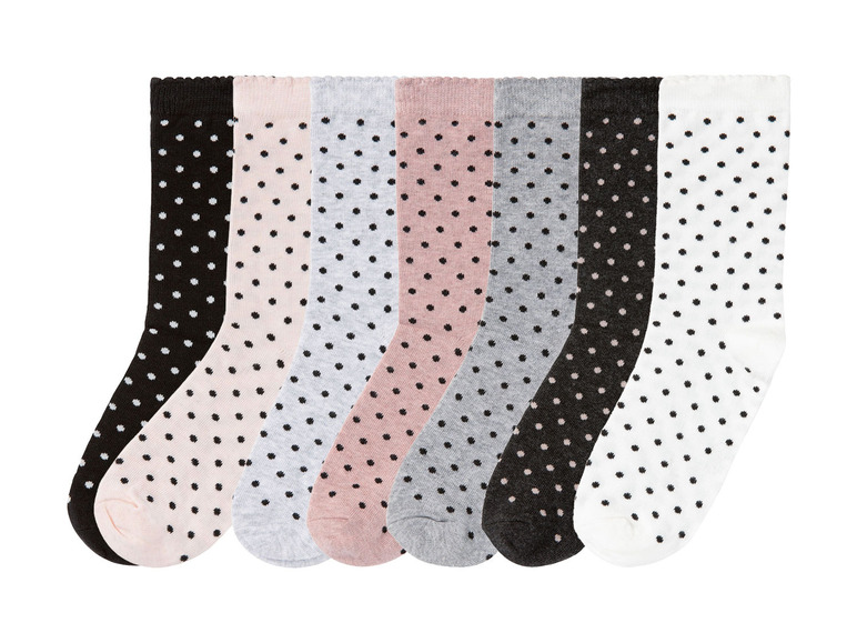 Gehe zu Vollbildansicht: PEPPERTS® Mädchen Socken, 7 Paar, mit Bio-Baumwolle - Bild 4