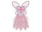 Ein rosa Tutu mit Flügeln für ein Feenkostüm.