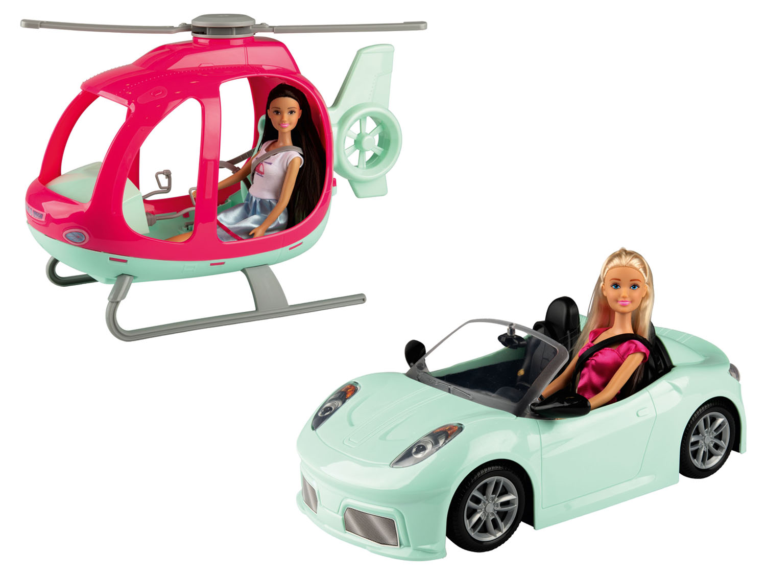 Playtive Fashion Puppe mit Auto / mit Hubschrauber