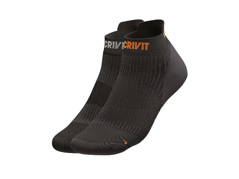 Zwei Paar Crivit Sportsocken mit niedriger Schafthöhe.