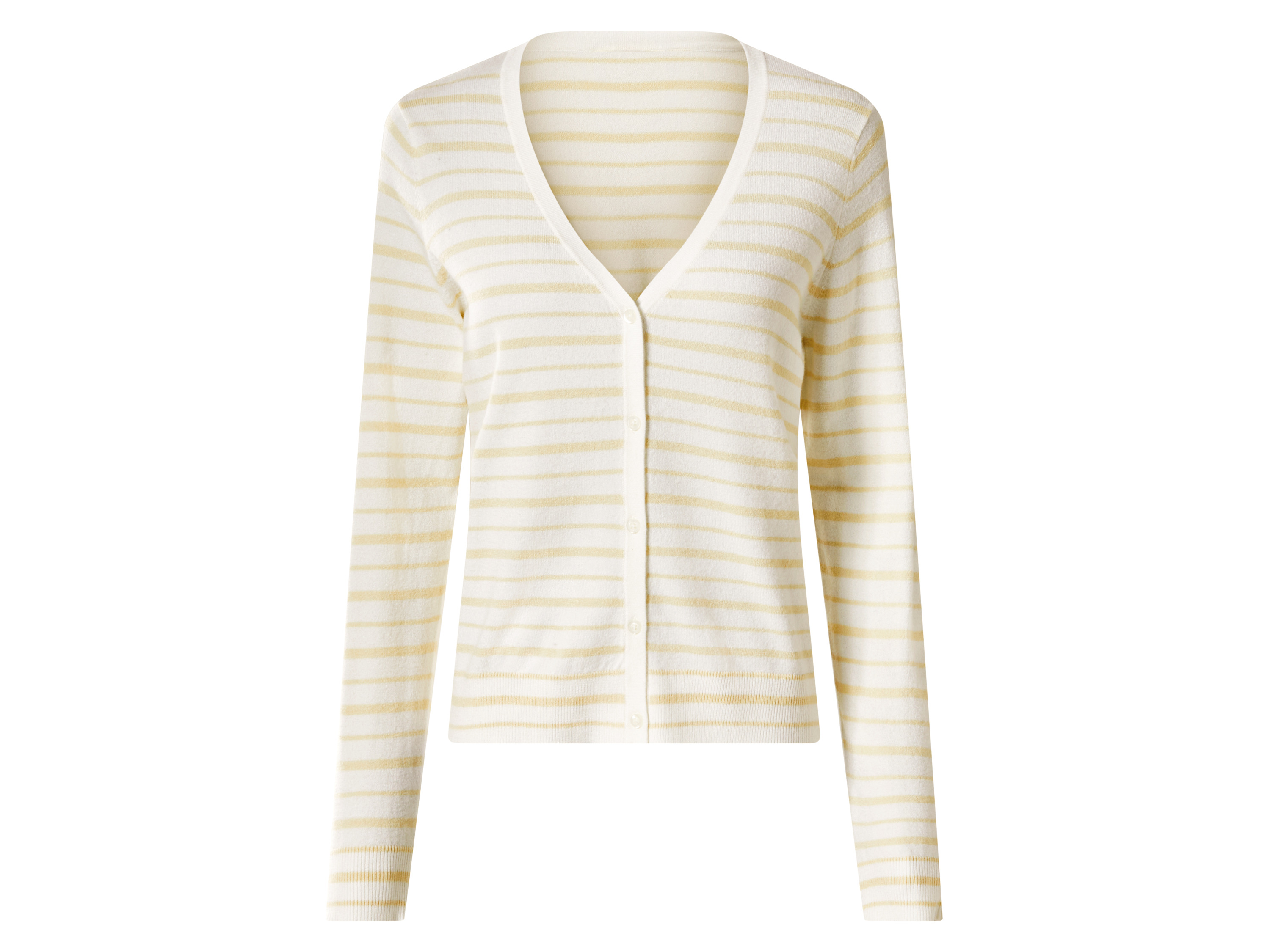 ESMARA® Damen Feinstrick-Cardigan (weiß/beige, S(36/38))