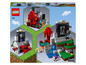 Lego Minecraft Set mit einem Nether-Portal und einem Lava-Bereich.