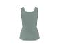 Geripptes Damen-Tanktop in Salbeigrün