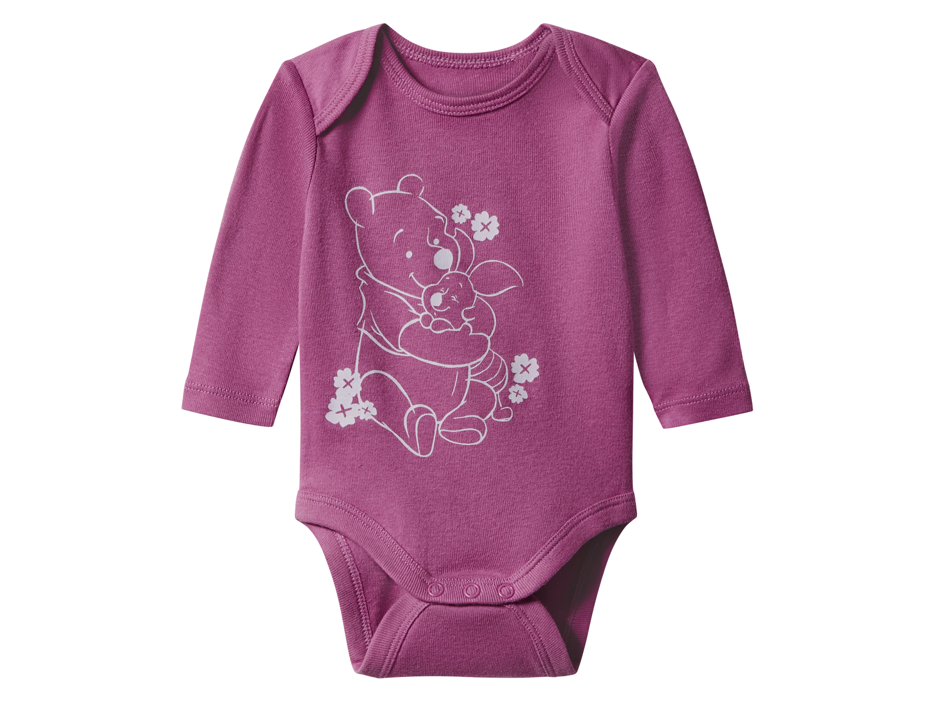 Thumbnail - Baby-Bodys, 2 Stück (Winnie Pooh/beere/weiß, 86/92)