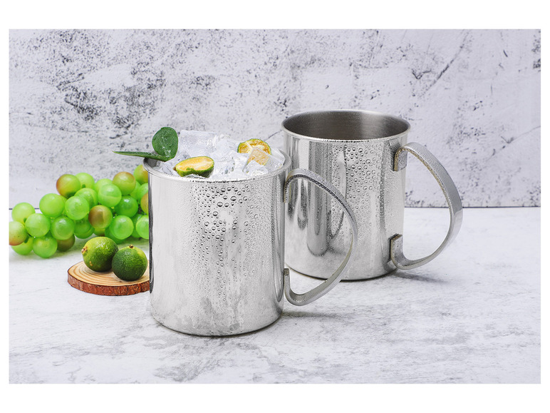 Gehe zu Vollbildansicht: ECHTWERK Moscow Mule Becher Set aus Edelstahl - Bild 9