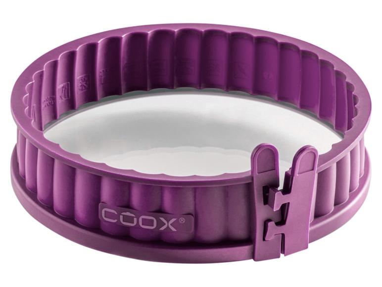 Lilafarbene Silikonbackform von Cook.