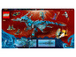 LEGO NINJAGO Set mit blauem Drachen, Minifiguren und U-Boot.