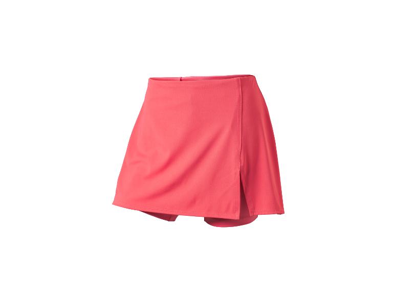 Korallefarbener Damen Sport-Rock-Shorts