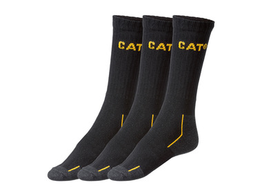 Caterpillar - Herren Arbeitssocken, 3 Paar, mit Baumwolle (schwarz, 43-46)