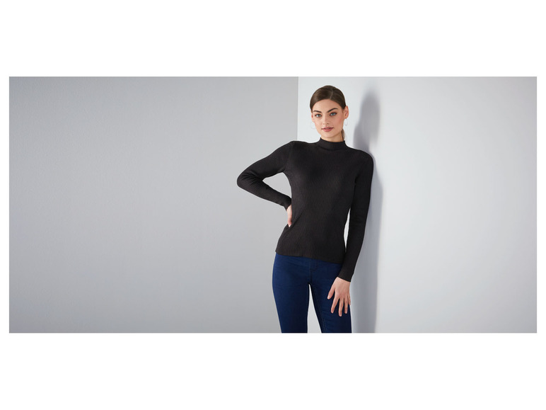 Gehe zu Vollbildansicht: esmara Damen Pullover mit weichem Stehkragen - Bild 11