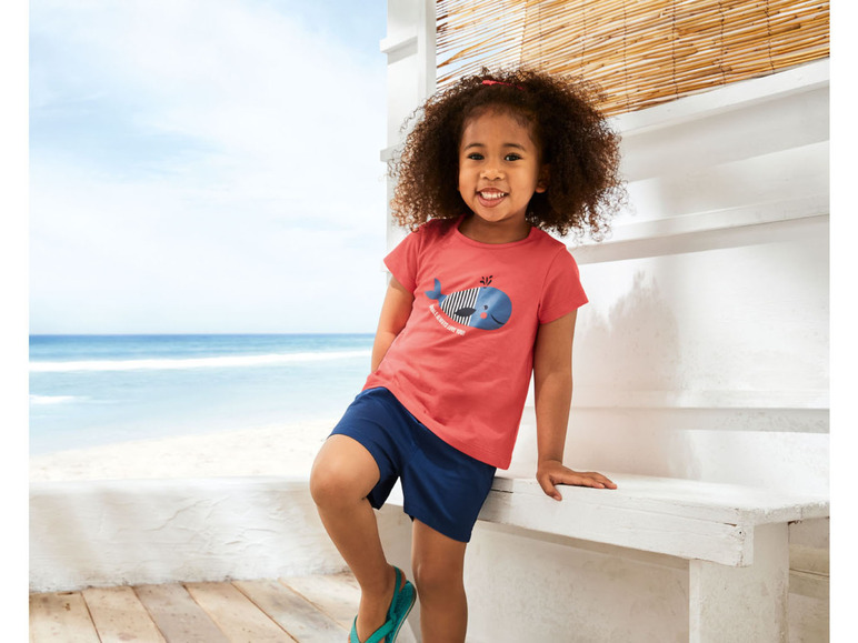 Gehe zu Vollbildansicht: lupilu® Kleinkinder Mädchen T-Shirt, 3 Stück, aus reiner Baumwolle - Bild 3