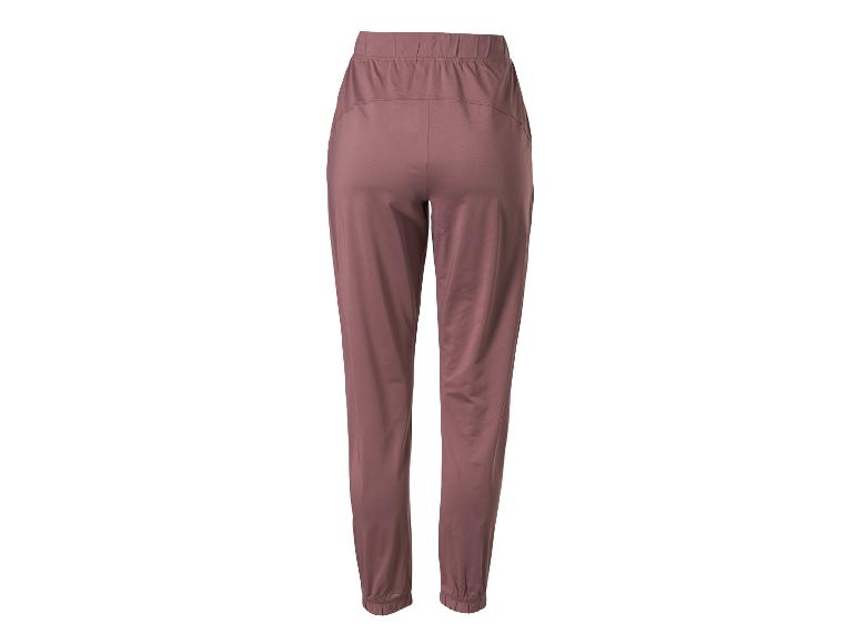 Damen-Jogginghose in Mauve mit elastischem Bund und Bündchen.