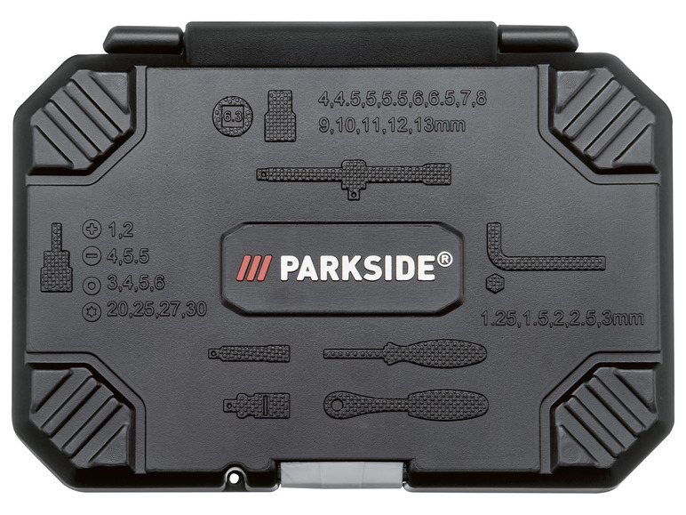 Gehe zu Vollbildansicht: PARKSIDE® Steckschlüsselsatz, 1/4 Zoll, 36-teilig PSSS 36 A1 - Bild 4