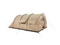 Ein beigefarbenes Grand Canyon Zelt mit mehreren Abteilen und Fenstern