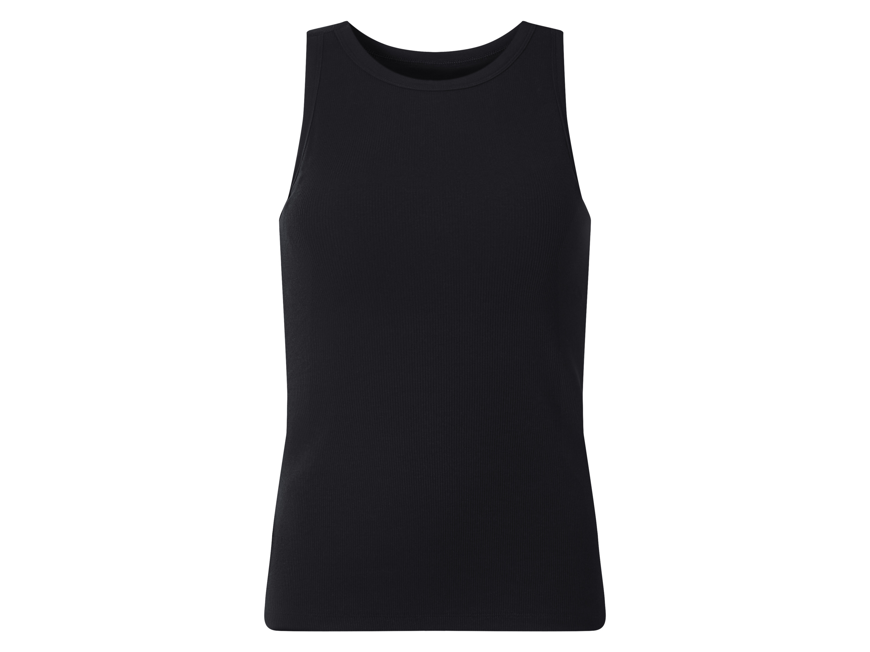 ESMARA® Damen Geripptes BH-Top (Schwarz, S(36/38))