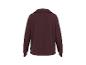 Dunkelbraunes Sweatshirt mit Kragen, Rückansicht